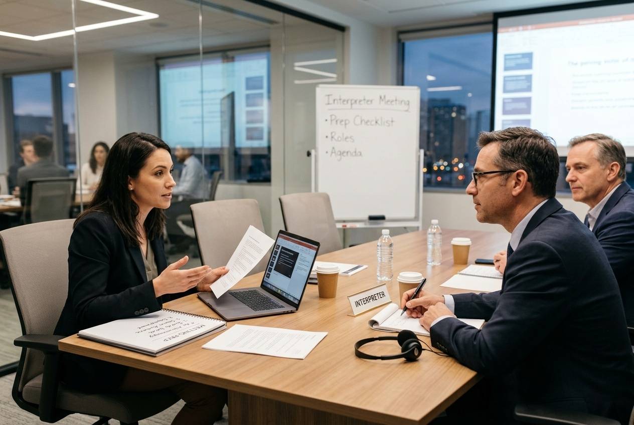 How to Prepare for a Meeting with an Interpreter